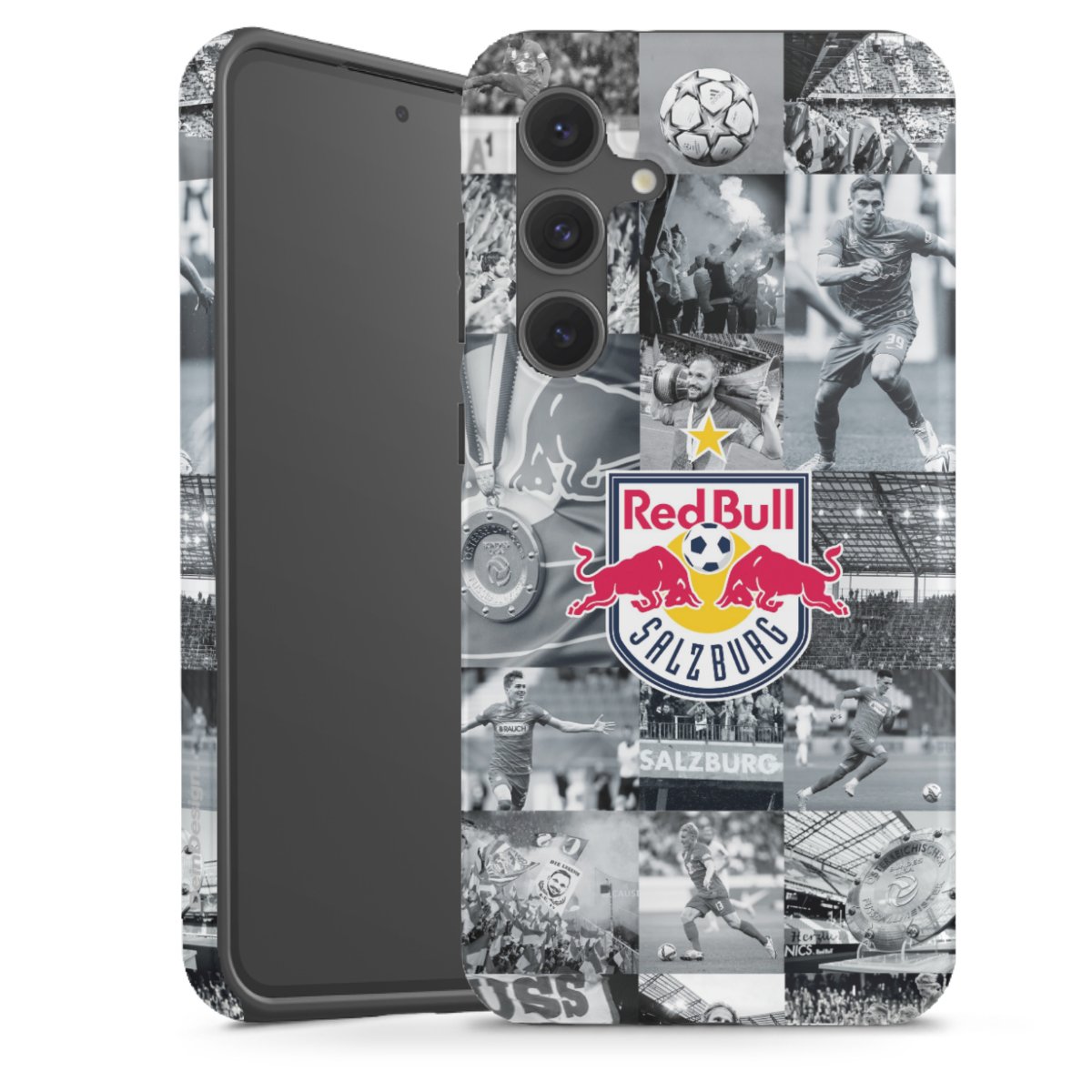 Galaxy S24 FE 5G Handy Panzer Handyhülle robuste Outdoor Hülle Schutzhülle glänzend Fc Red Bull Salzburg Salzburg Red Bull Tough Case