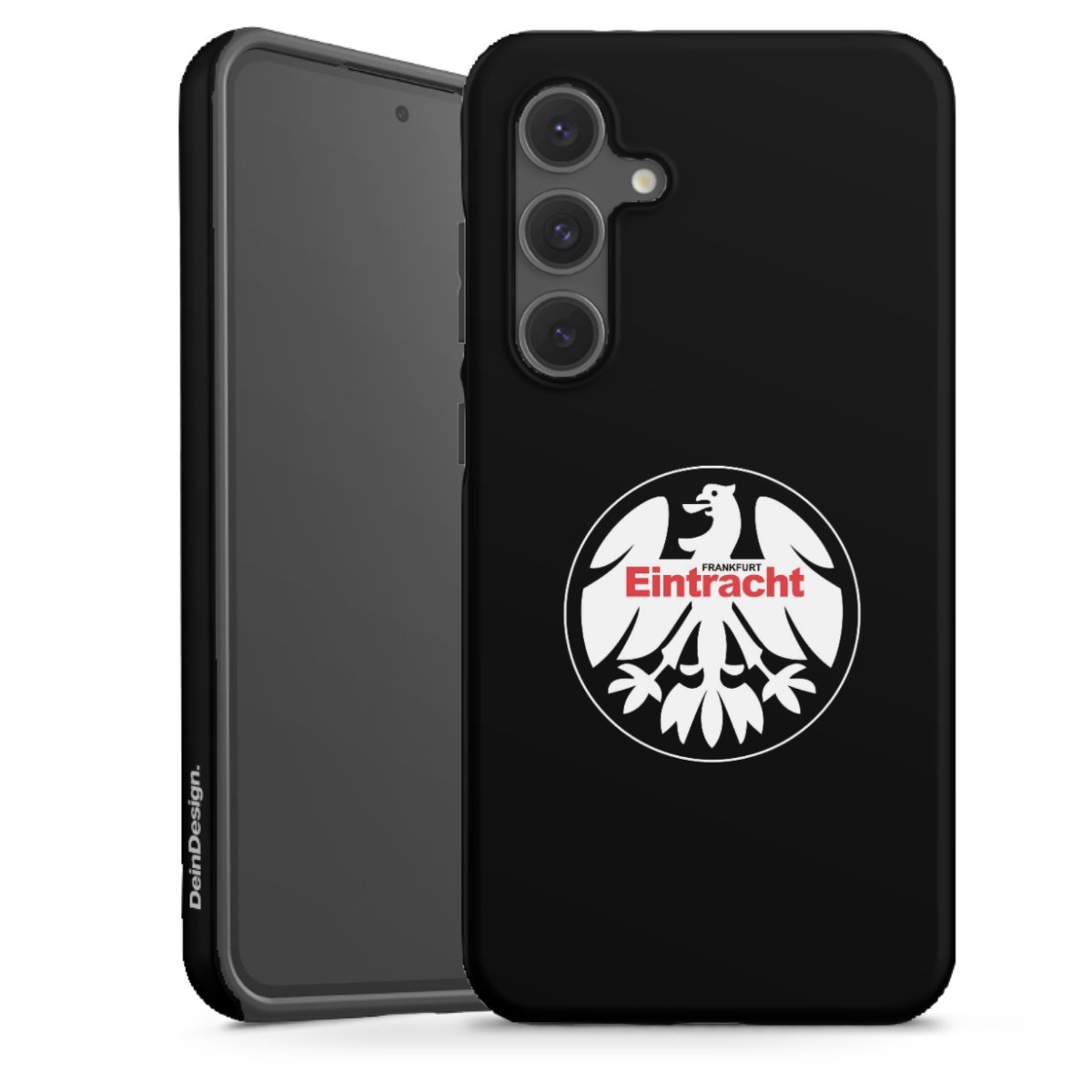 Galaxy S24 FE 5G Handy Panzer Handyhülle robuste Outdoor Hülle Schutzhülle matt Official Licensed Product Sge Eintracht Frankfurt Tough Case