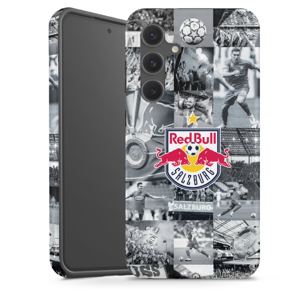 Galaxy S24 FE 5G Handy Panzer Handyhülle robuste Outdoor Hülle Schutzhülle matt Salzburg Fc Red Bull Salzburg Red Bull Tough Case