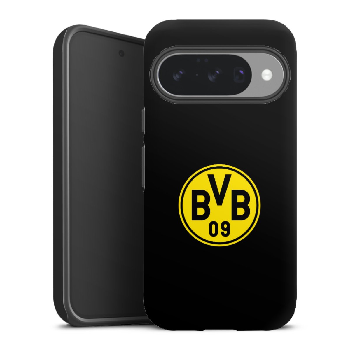 Google Pixel 10 Handy Panzer Handyhülle robuste Outdoor Hülle Schutzhülle matt Bvb Borussia Dortmund Logo Tough Case