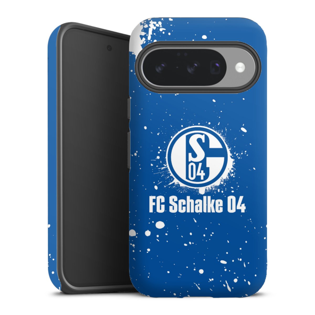 Google Pixel 10 Handy Panzer Handyhülle robuste Outdoor Hülle Schutzhülle matt Logo S04 Fc Schalke 04 Tough Case