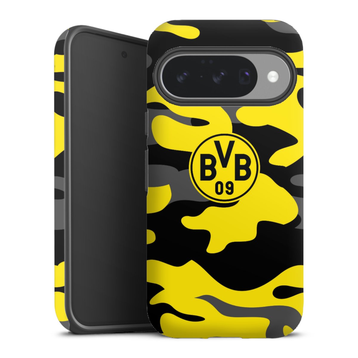 Google Pixel 10 Handy Panzer Handyhülle robuste Outdoor Hülle Schutzhülle matt Merchandise Borussia Dortmund Bvb Tough Case
