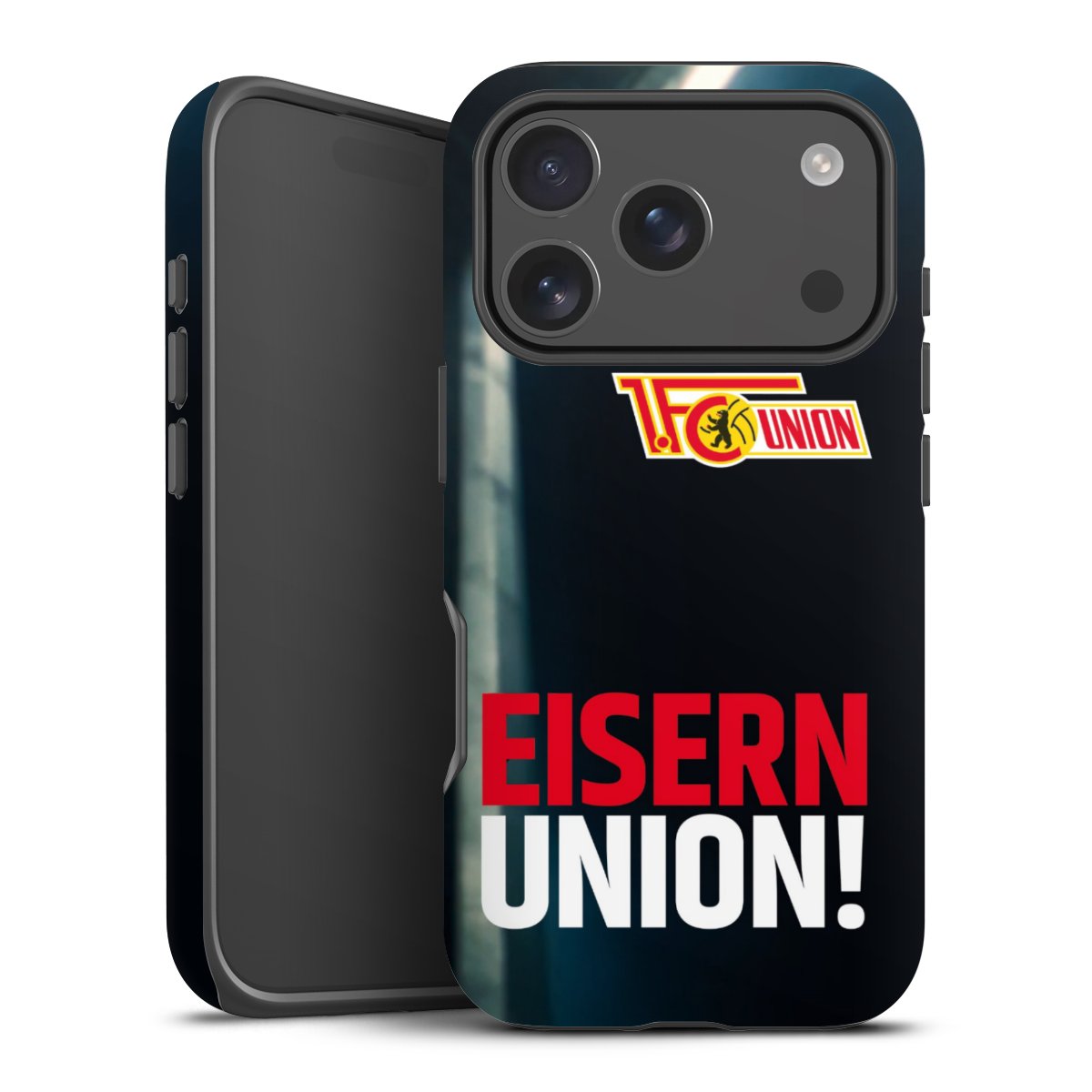 iPhone 17 Pro Handy Panzer Handyhülle robuste Outdoor Hülle Schutzhülle matt Soccer 1. Fc Union Berlin Merchandise Tough Case