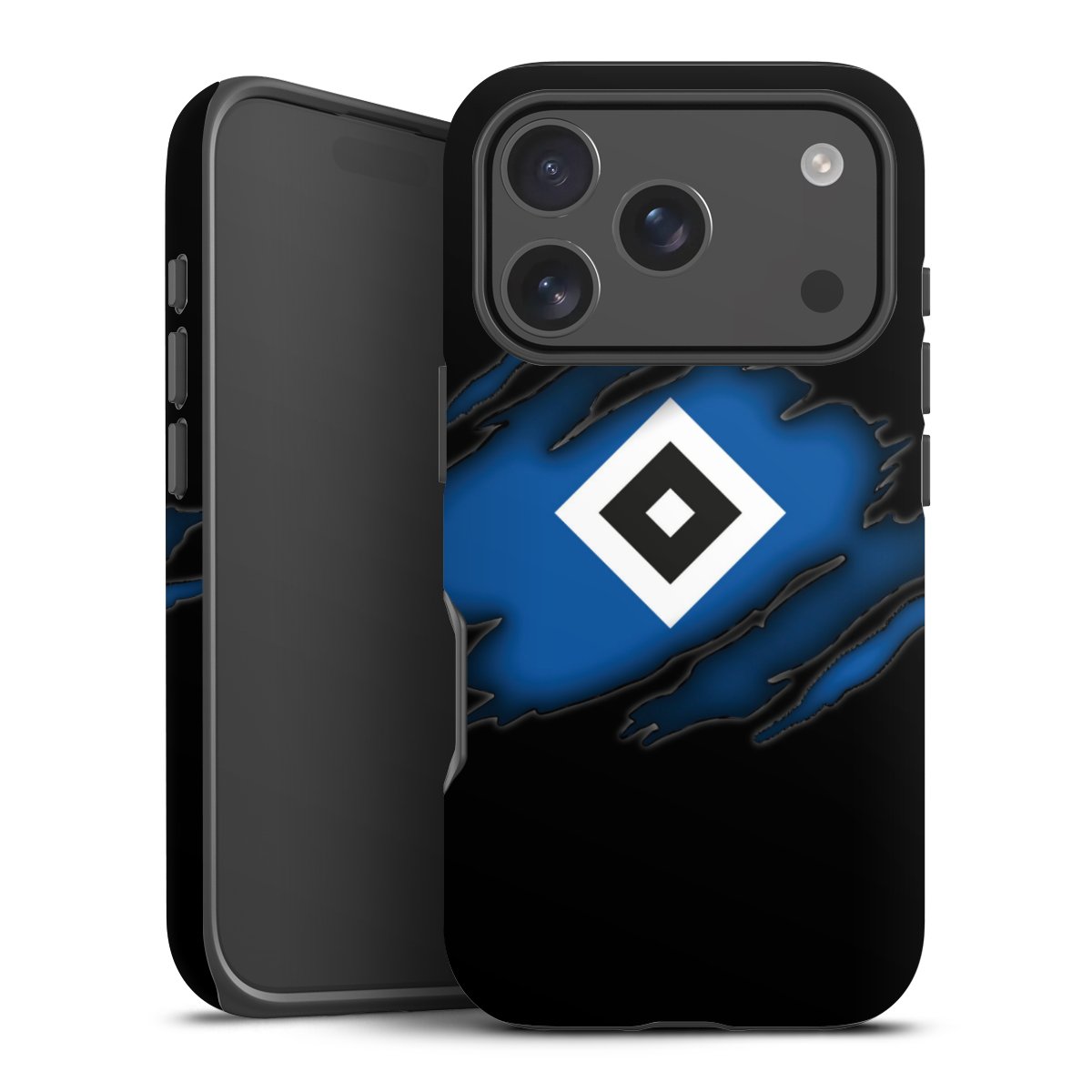 iPhone 17 Pro Handy Panzer Handyhülle robuste Outdoor Hülle Schutzhülle matt Hsv Official Licensed Product Hamburger Sv Tough Case