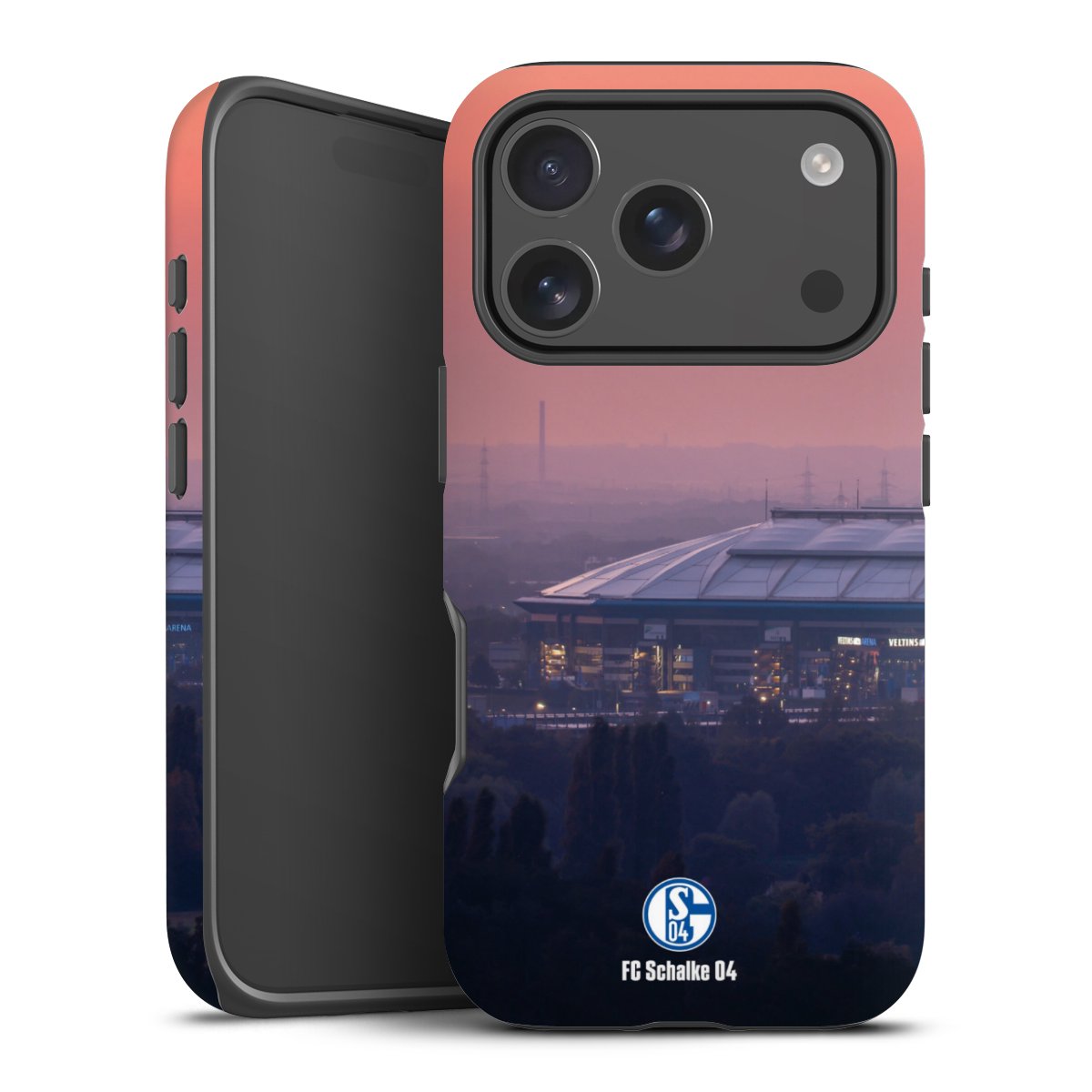 iPhone 17 Pro Handy Panzer Handyhülle robuste Outdoor Hülle Schutzhülle matt Schalke 04 Fc Schalke 04 Stadium Tough Case