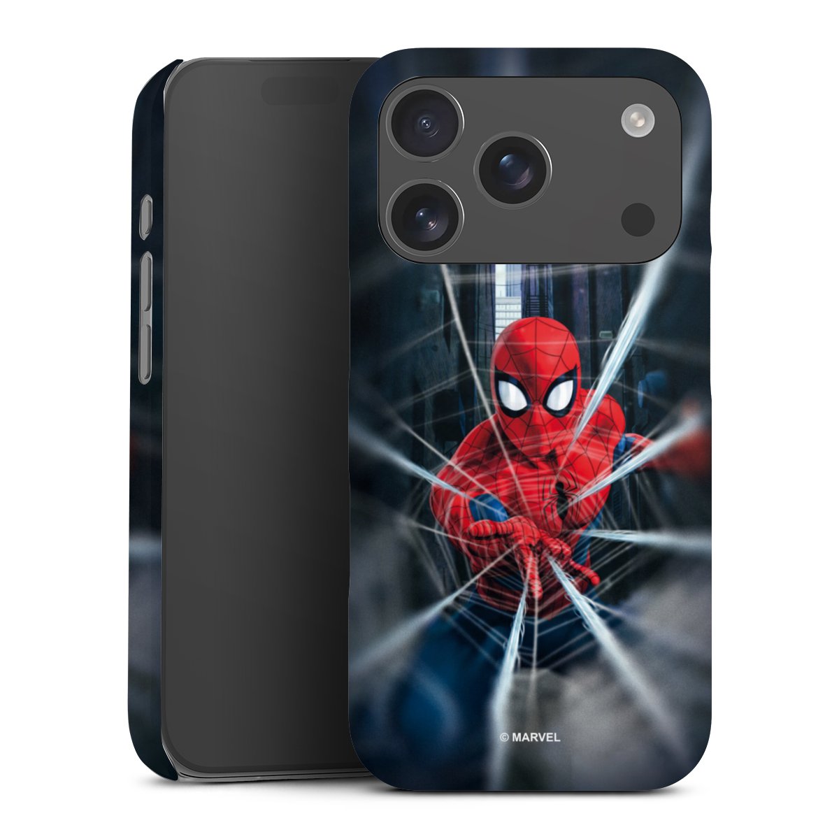 iPhone 17 Pro Handy Premium Case Smartphone Handyhülle Schutzhülle glänzend Spiderman Kinofilm Marvel Premium Case