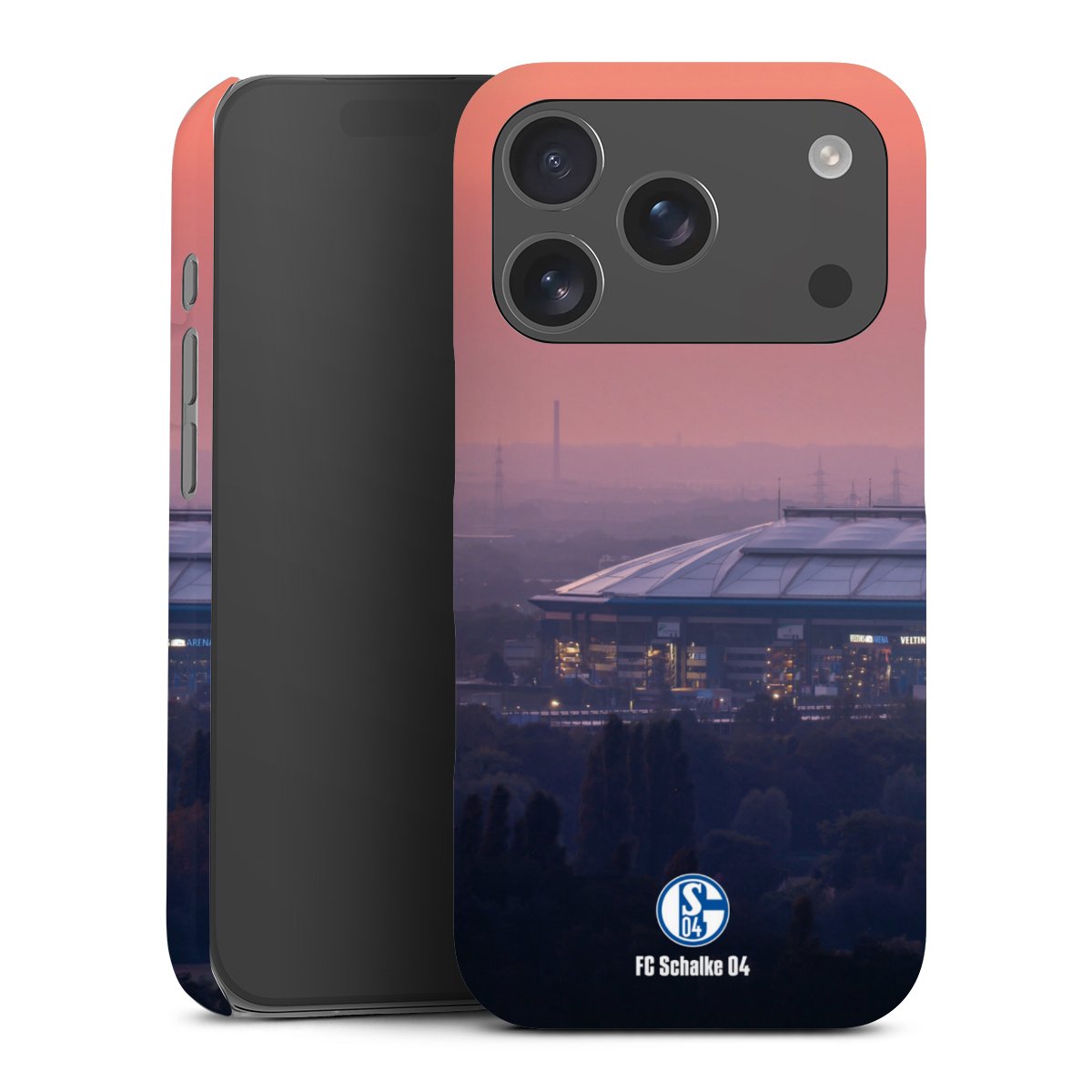 iPhone 17 Pro Handy Premium Case Smartphone Handyhülle Schutzhülle glänzend Fc Schalke 04 Stadium Schalke 04 Premium Case