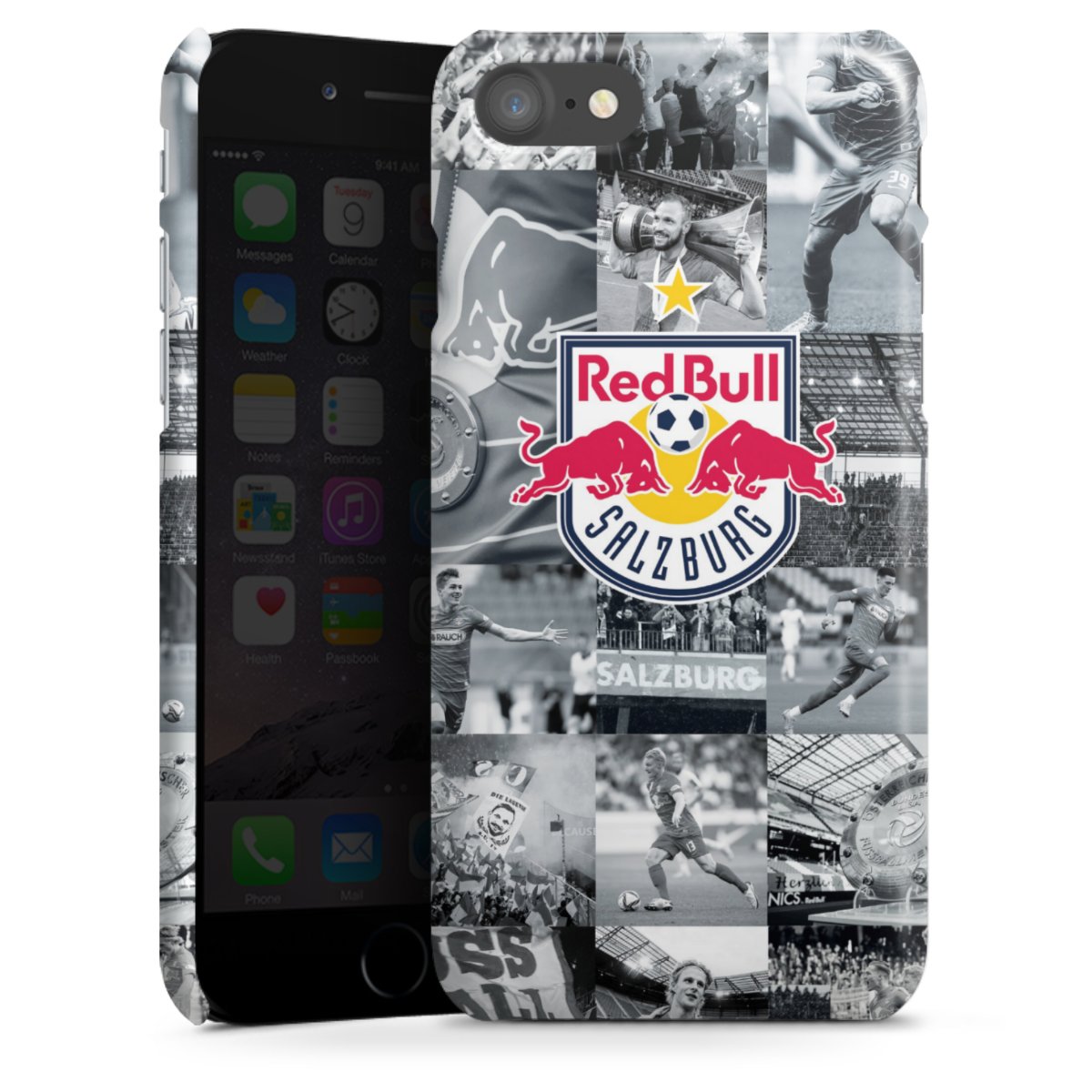 iPhone SE (2020) Handy Premium Case Smartphone Handyhülle Schutzhülle glänzend Salzburg Fc Red Bull Salzburg Red Bull Premium Case
