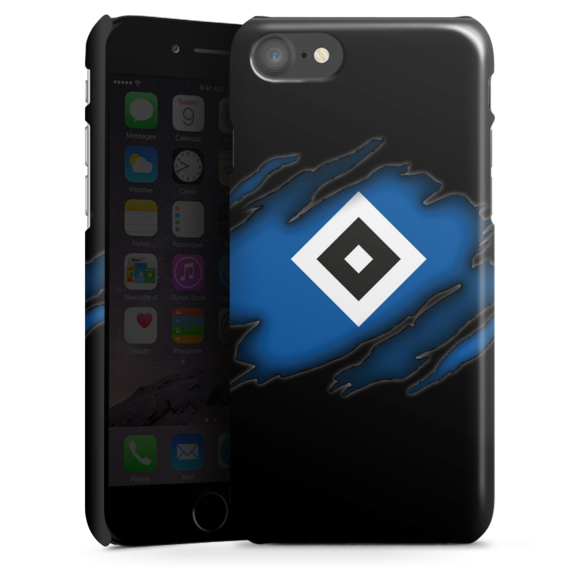 iPhone SE (2020) Handy Premium Case Smartphone Handyhülle Schutzhülle glänzend Official Licensed Product Hsv Hamburger Sv Premium Case