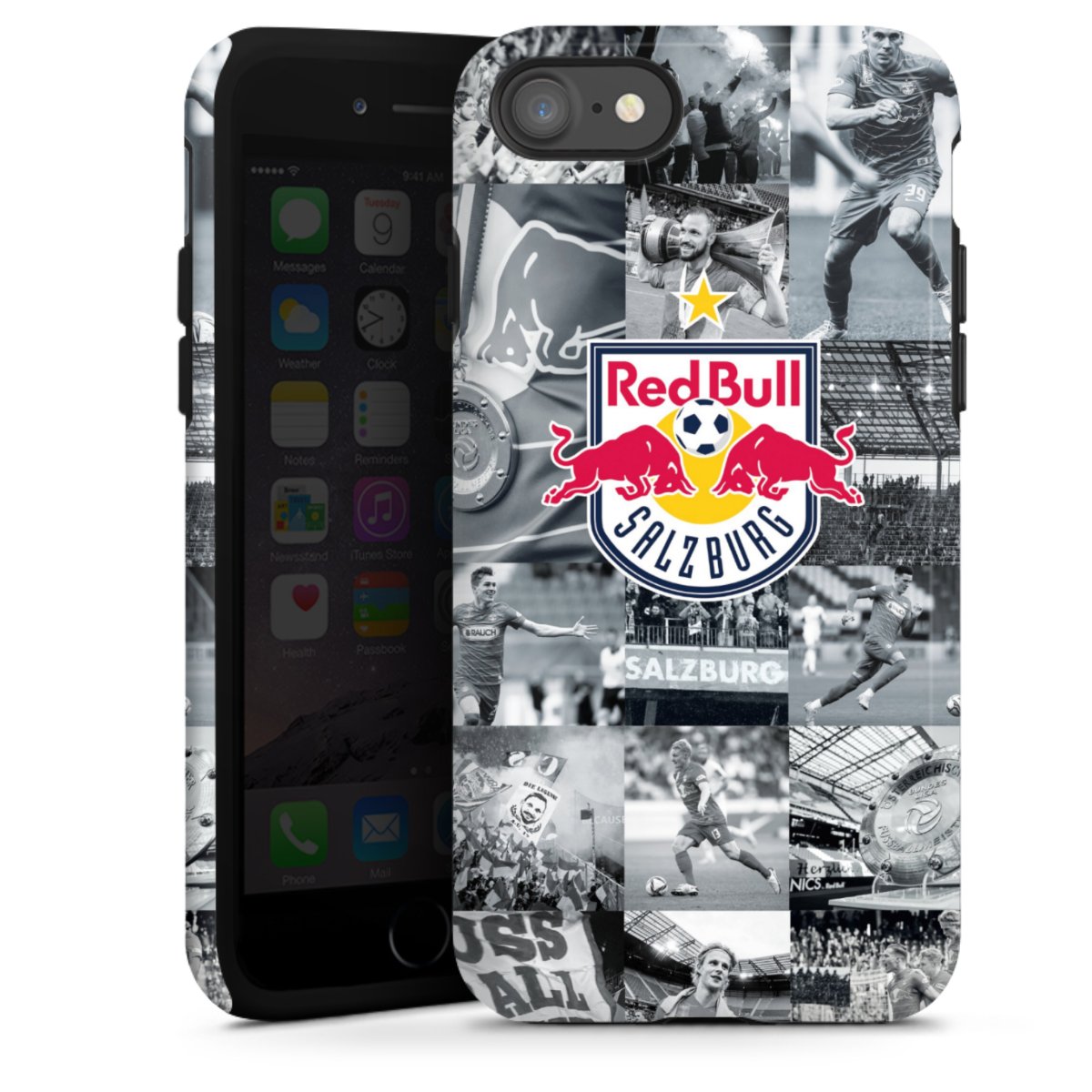iPhone SE (2022) Handy Panzer Handyhülle robuste Outdoor Hülle Schutzhülle glänzend Salzburg Fc Red Bull Salzburg Red Bull Tough Case