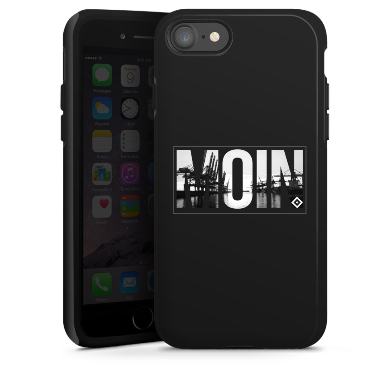 iPhone SE (2020) Handy Panzer Handyhülle robuste Outdoor Hülle Schutzhülle glänzend Official Licensed Product Hamburger Sv Hsv Tough Case