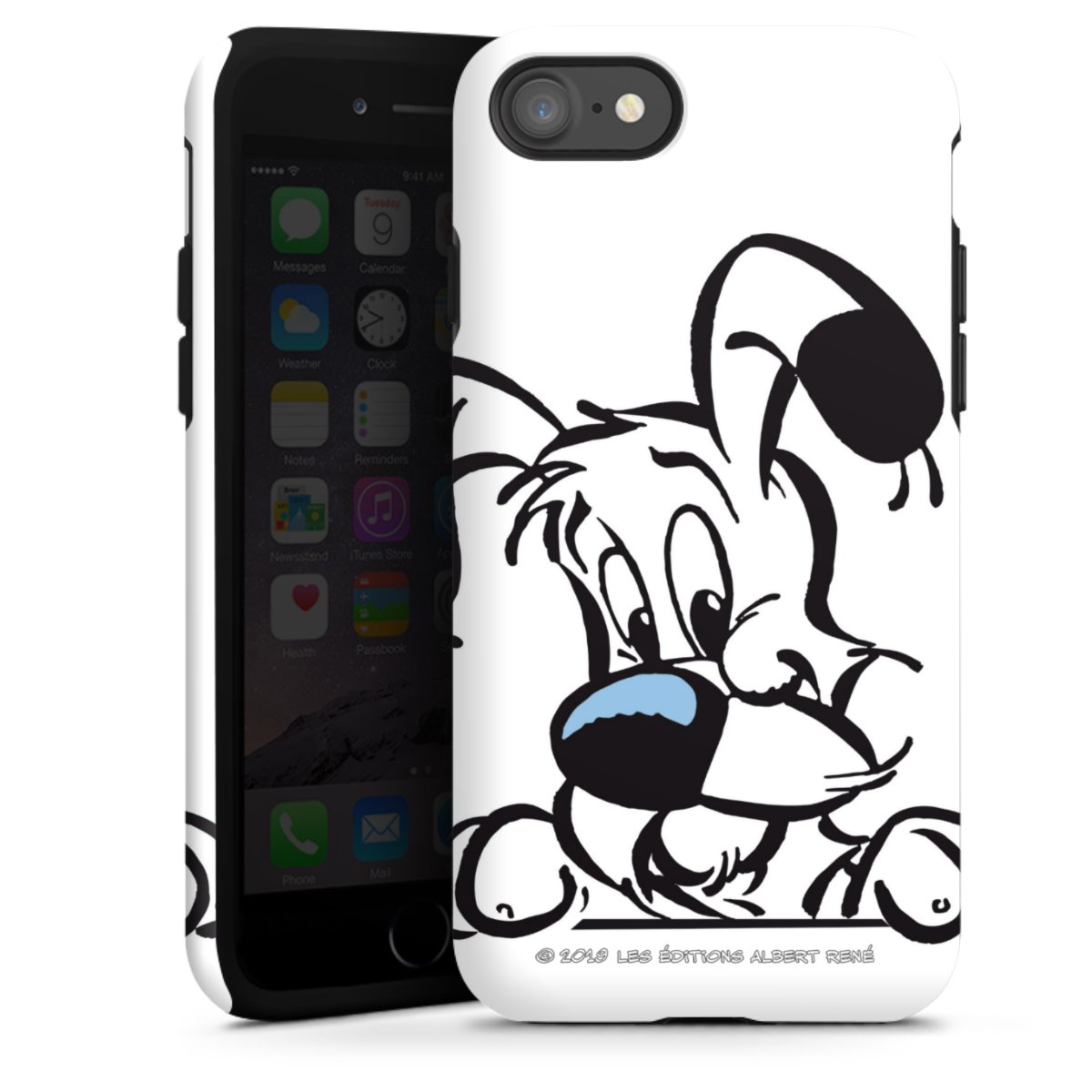 iPhone SE (2020) Handy Panzer Handyhülle robuste Outdoor Hülle Schutzhülle matt Official Licensed Product Comic Idefix Tough Case