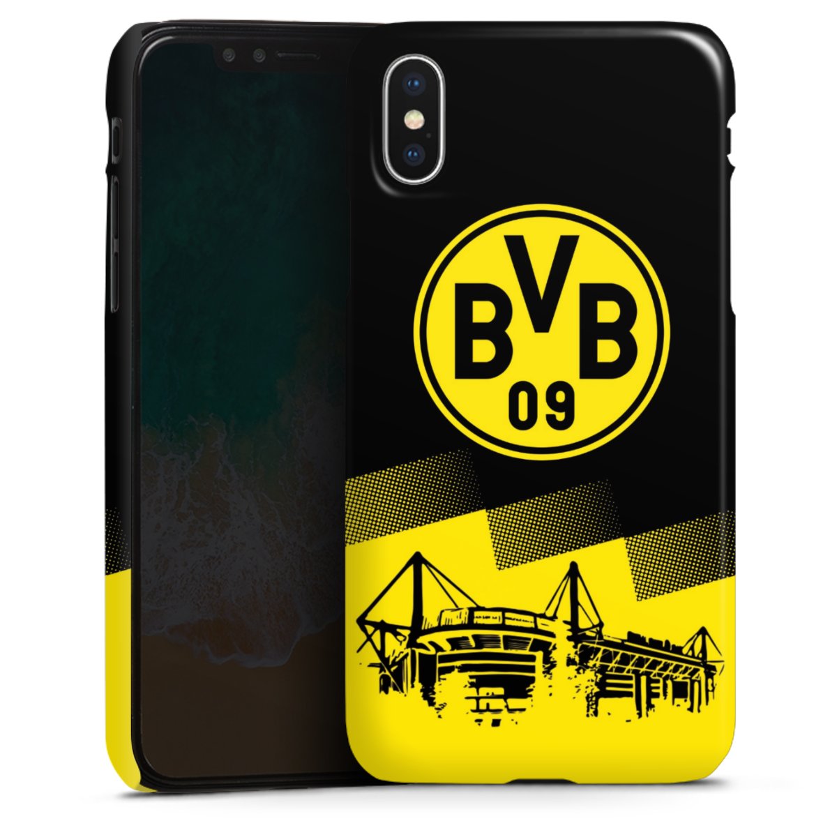 iPhone X Handy Premium Case Smartphone Handyhülle Schutzhülle glänzend Bvb Stadium Borussia Dortmund Premium Case