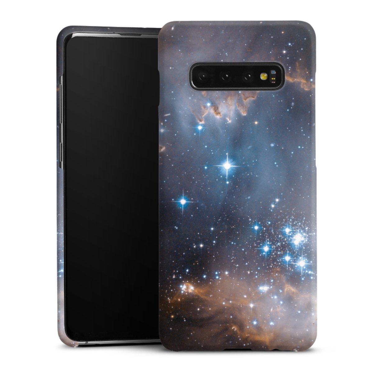 Galaxy S10 Plus Handy Premium Case Smartphone Handyhülle Schutzhülle matt Weltall Star Galaxy Premium Case