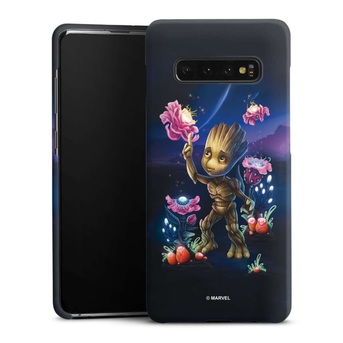 Galaxy S10 Plus Handy Premium Case Smartphone Handyhülle Schutzhülle matt Guardians Of The Galaxy Baby Groot Marvel Premium Case