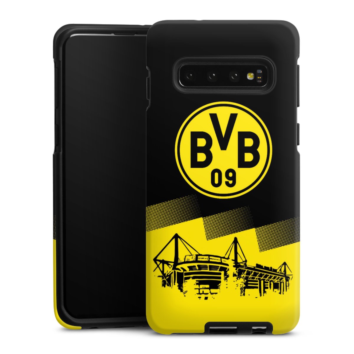 Galaxy S10 Handy Panzer Handyhülle robuste Outdoor Hülle Schutzhülle matt Stadium Borussia Dortmund Bvb Tough Case