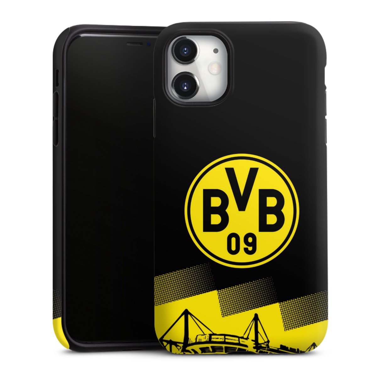 iPhone 11 Handy Panzer Handyhülle robuste Outdoor Hülle Schutzhülle matt Stadium Borussia Dortmund Bvb Tough Case