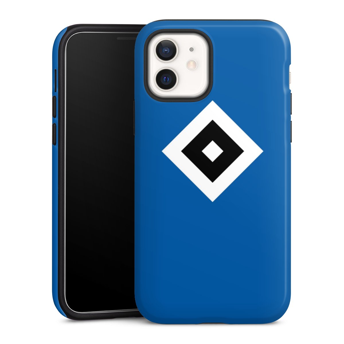 iPhone 12 mini Handy Panzer Handyhülle robuste Outdoor Hülle Schutzhülle glänzend Hamburger Sv Logo Hsv Tough Case