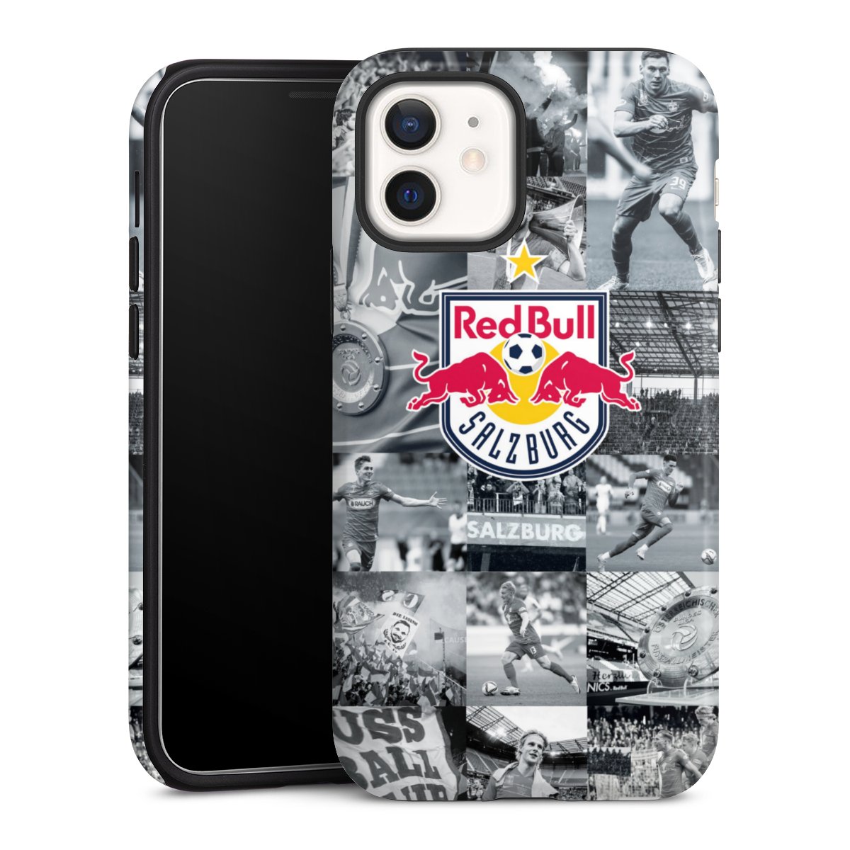 iPhone 12 mini Handy Panzer Handyhülle robuste Outdoor Hülle Schutzhülle glänzend Salzburg Fc Red Bull Salzburg Red Bull Tough Case