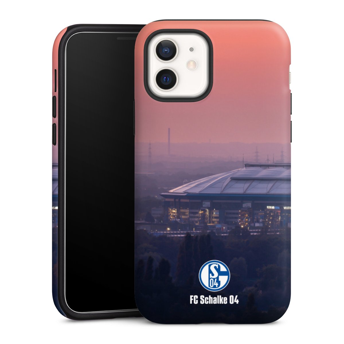 iPhone 12 mini Handy Panzer Handyhülle robuste Outdoor Hülle Schutzhülle matt Fc Schalke 04 Stadium Schalke 04 Tough Case