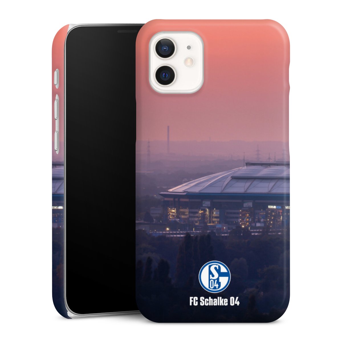 iPhone 12 mini Handy Premium Case Smartphone Handyhülle Schutzhülle glänzend Fc Schalke 04 Stadium Schalke 04 Premium Case