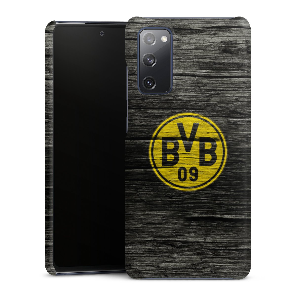 Galaxy S20 FE Handy Premium Case Smartphone Handyhülle Schutzhülle matt Wooden Look Borussia Dortmund Bvb Premium Case
