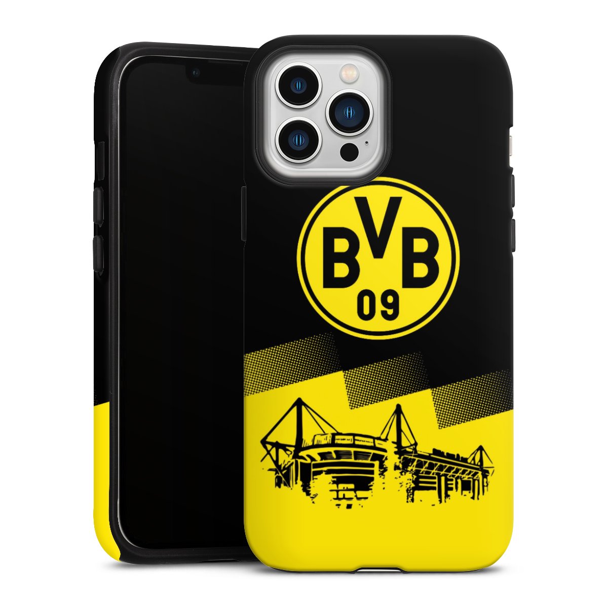 iPhone 13 Pro Max Handy Panzer Handyhülle robuste Outdoor Hülle Schutzhülle matt Stadium Borussia Dortmund Bvb Tough Case