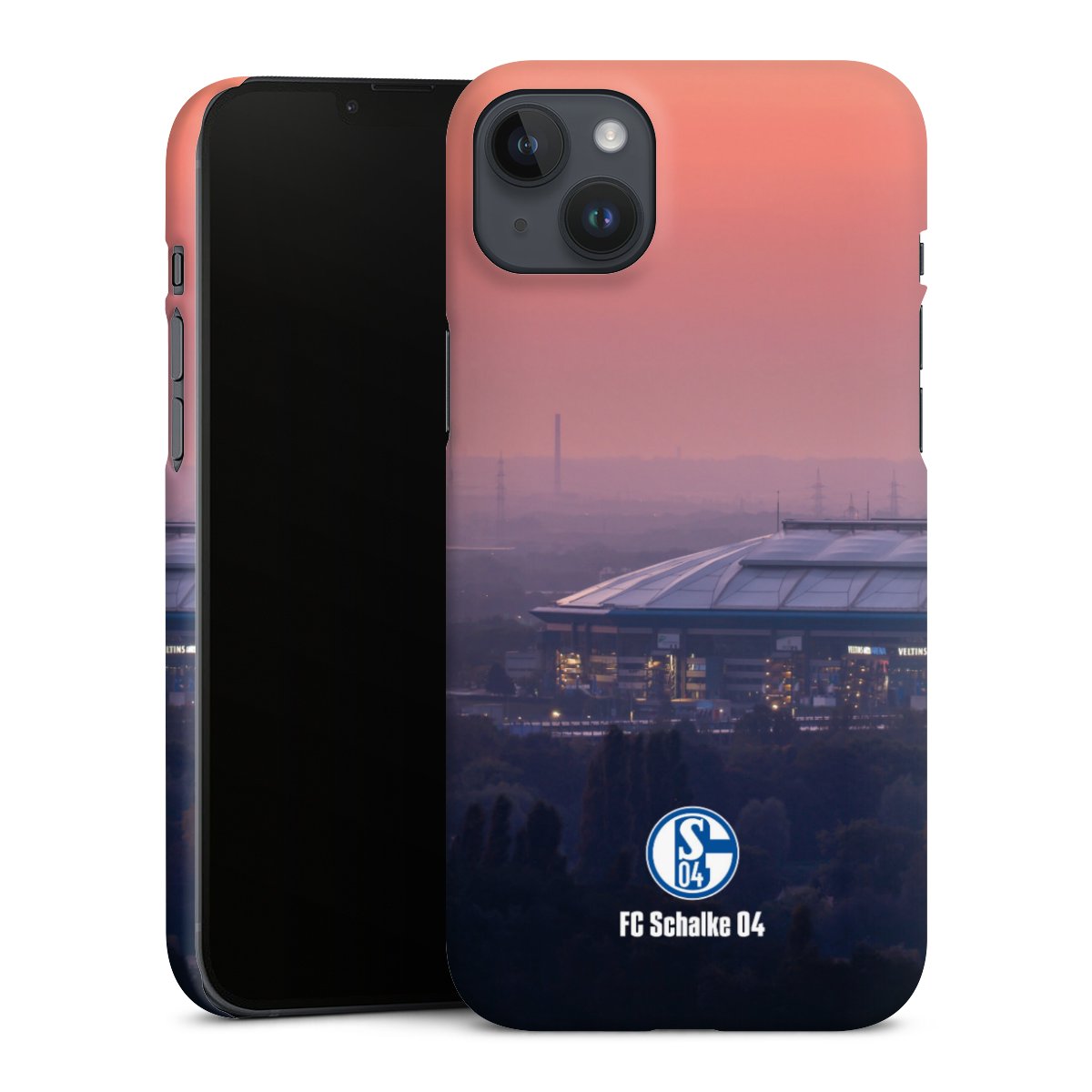 iPhone 14 Plus Handy Premium Case Smartphone Handyhülle Schutzhülle matt Stadium Schalke 04 Fc Schalke 04 Premium Case