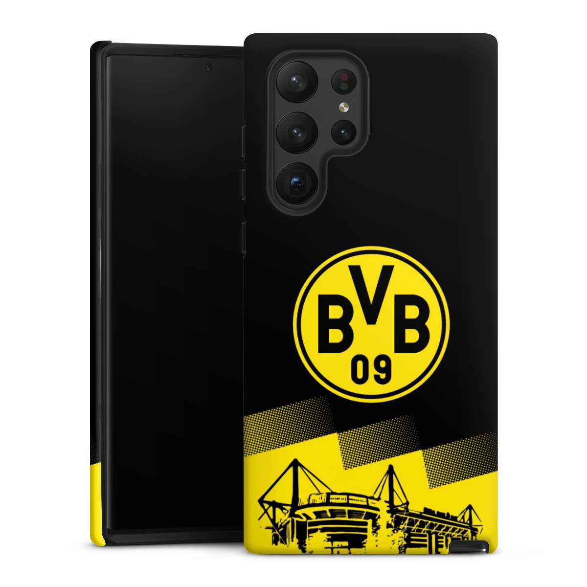 Galaxy S23 Ultra Handy Panzer Handyhülle robuste Outdoor Hülle Schutzhülle matt Bvb Stadium Borussia Dortmund Tough Case