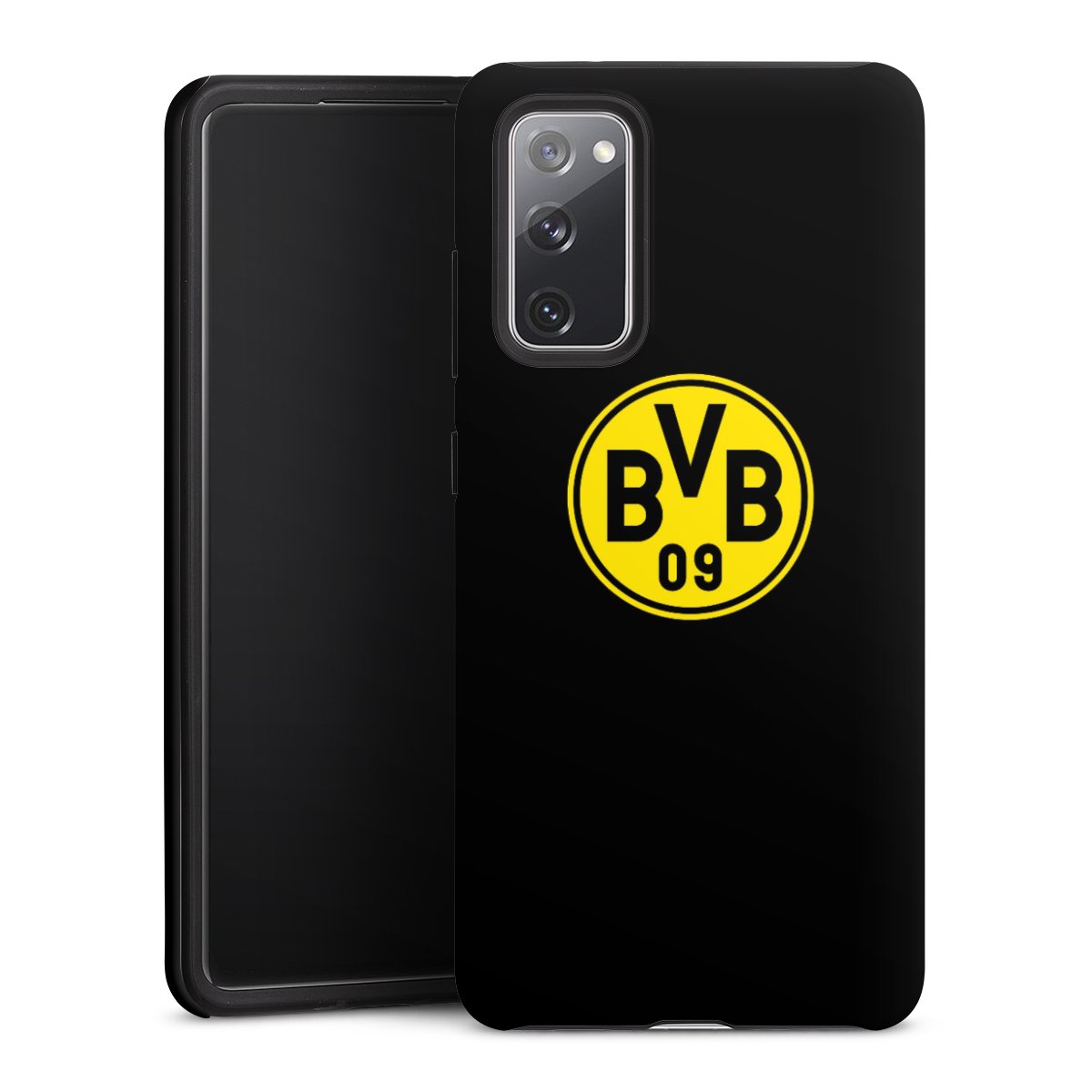 Galaxy S20 FE Handy Panzer Handyhülle robuste Outdoor Hülle Schutzhülle matt Bvb Borussia Dortmund Logo Tough Case