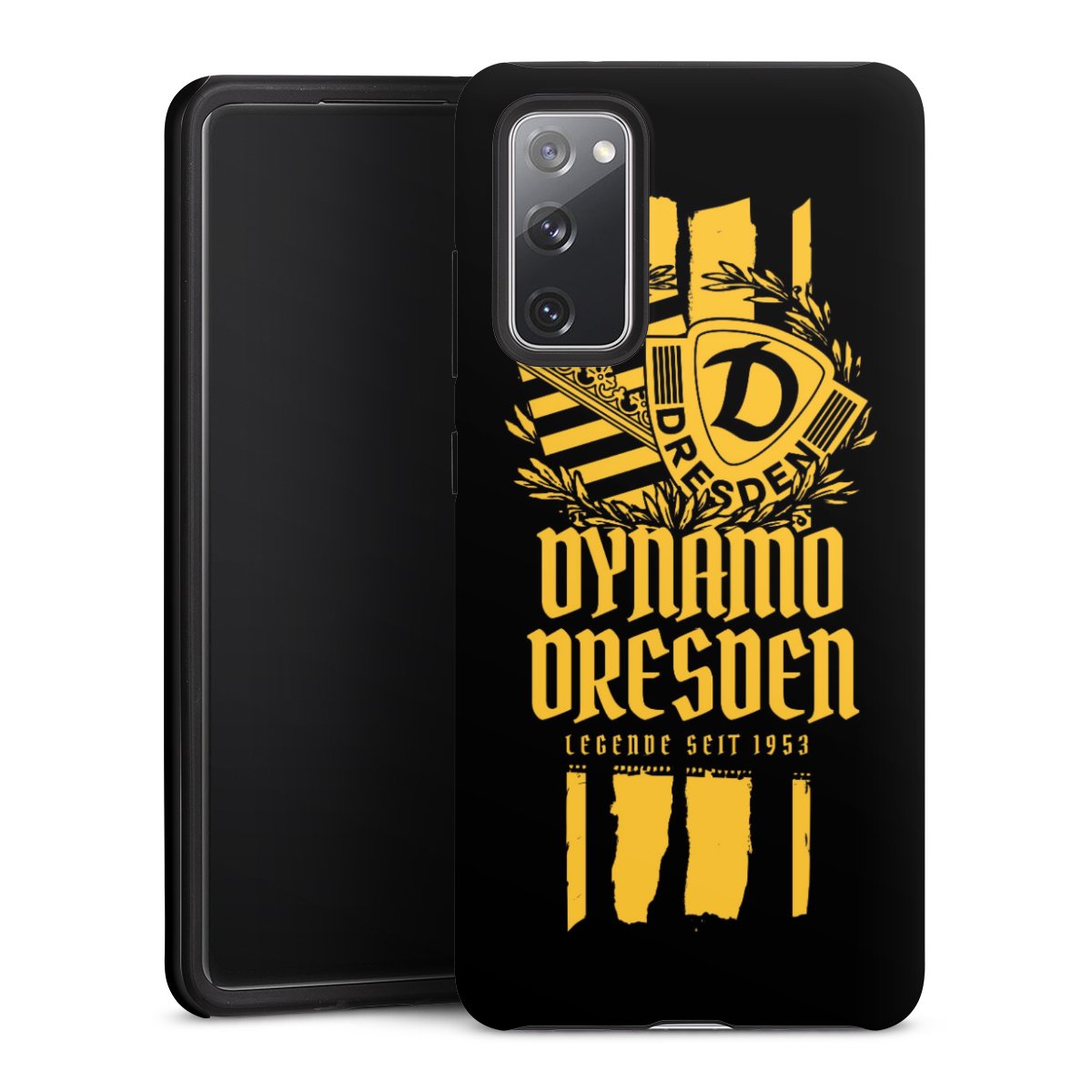 Galaxy S20 FE Handy Panzer Handyhülle robuste Outdoor Hülle Schutzhülle matt Sgd Statement Sg Dynamo Dresden Tough Case