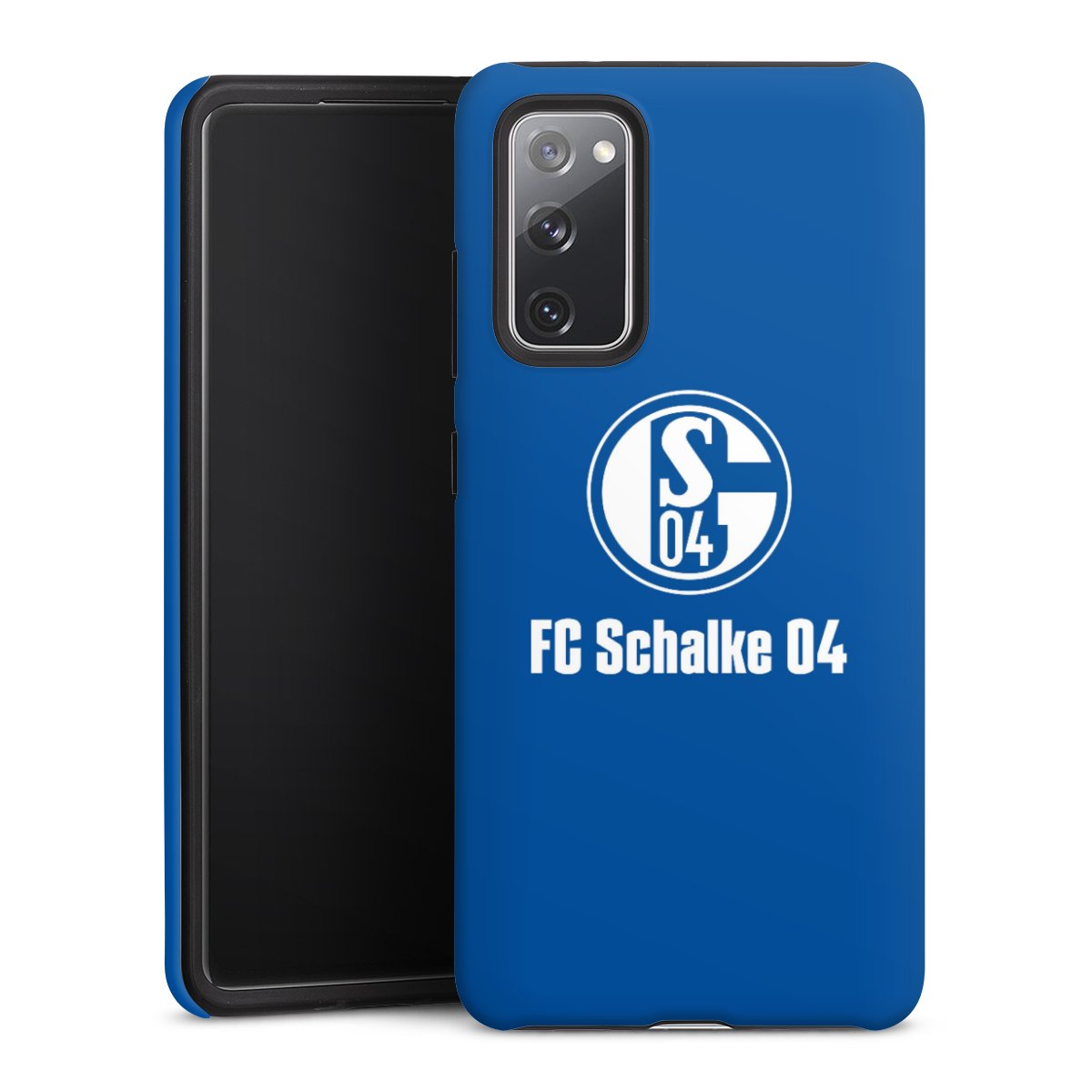 Galaxy S20 FE Handy Panzer Handyhülle robuste Outdoor Hülle Schutzhülle matt Logo Official Licensed Product Fc Schalke 04 Tough Case