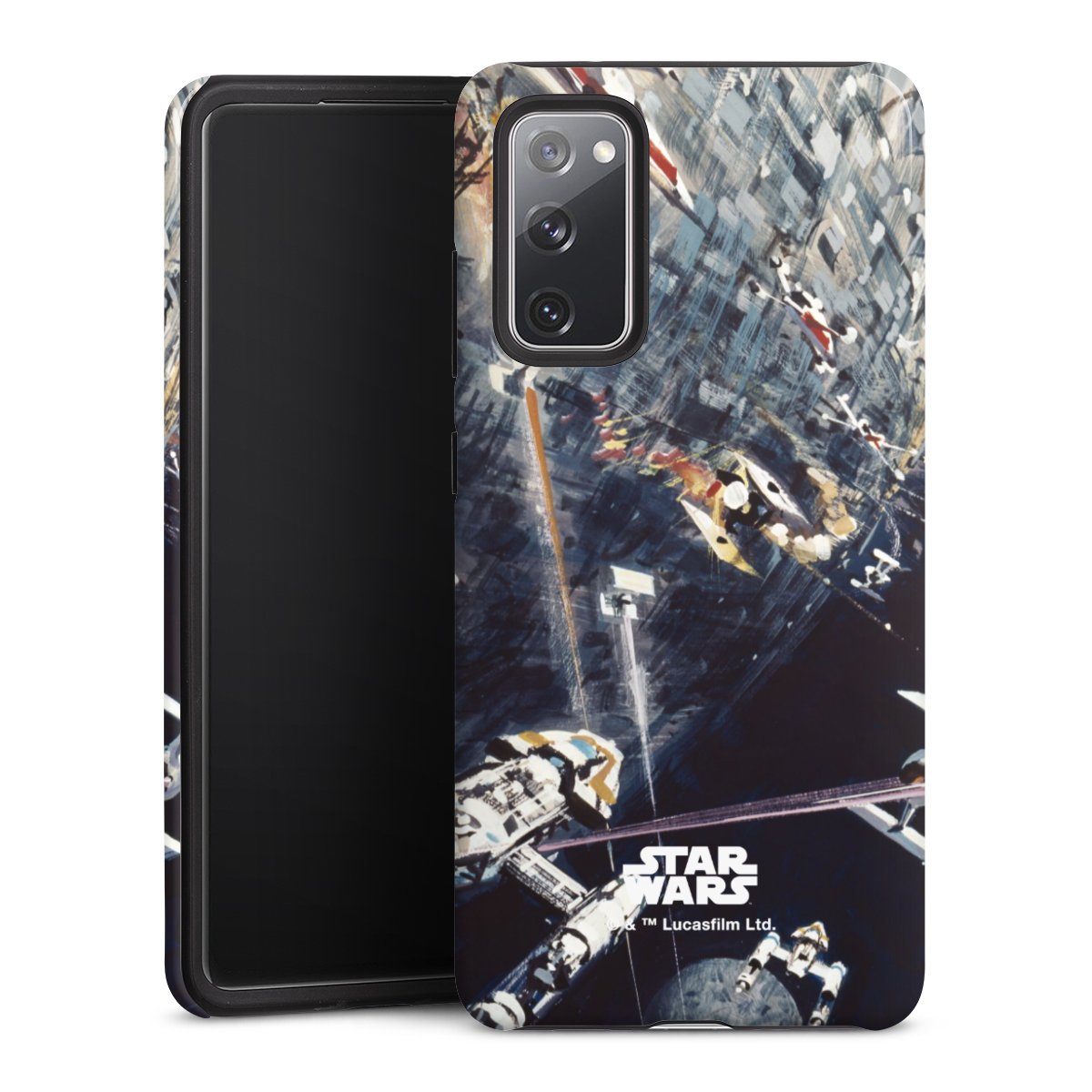 Galaxy S20 FE Handy Panzer Handyhülle robuste Outdoor Hülle Schutzhülle glänzend Movie Star Wars Death Star Tough Case