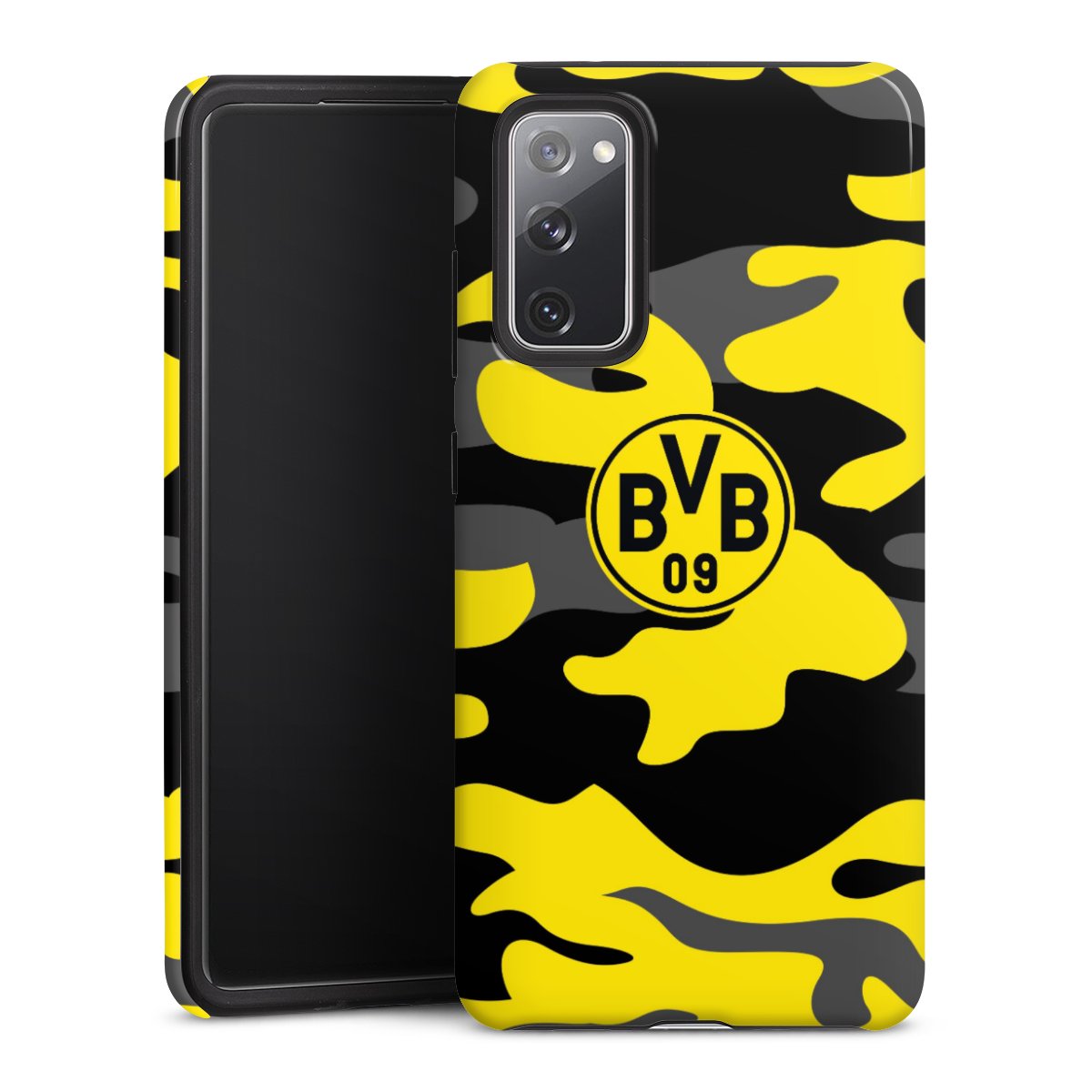 Galaxy S20 FE Handy Panzer Handyhülle robuste Outdoor Hülle Schutzhülle glänzend Merchandise Borussia Dortmund Bvb Tough Case