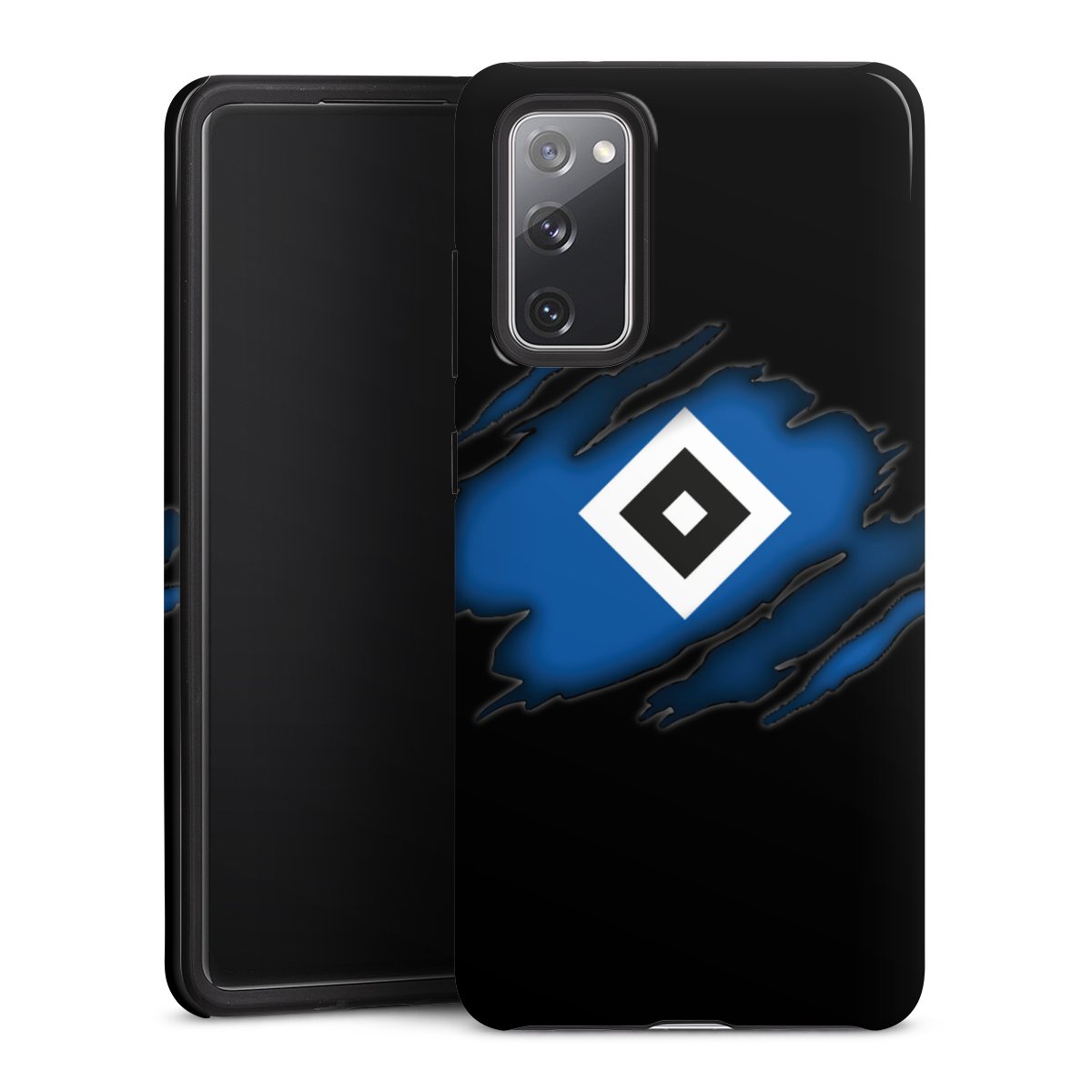 Galaxy S20 FE Handy Panzer Handyhülle robuste Outdoor Hülle Schutzhülle glänzend Official Licensed Product Hsv Hamburger Sv Tough Case