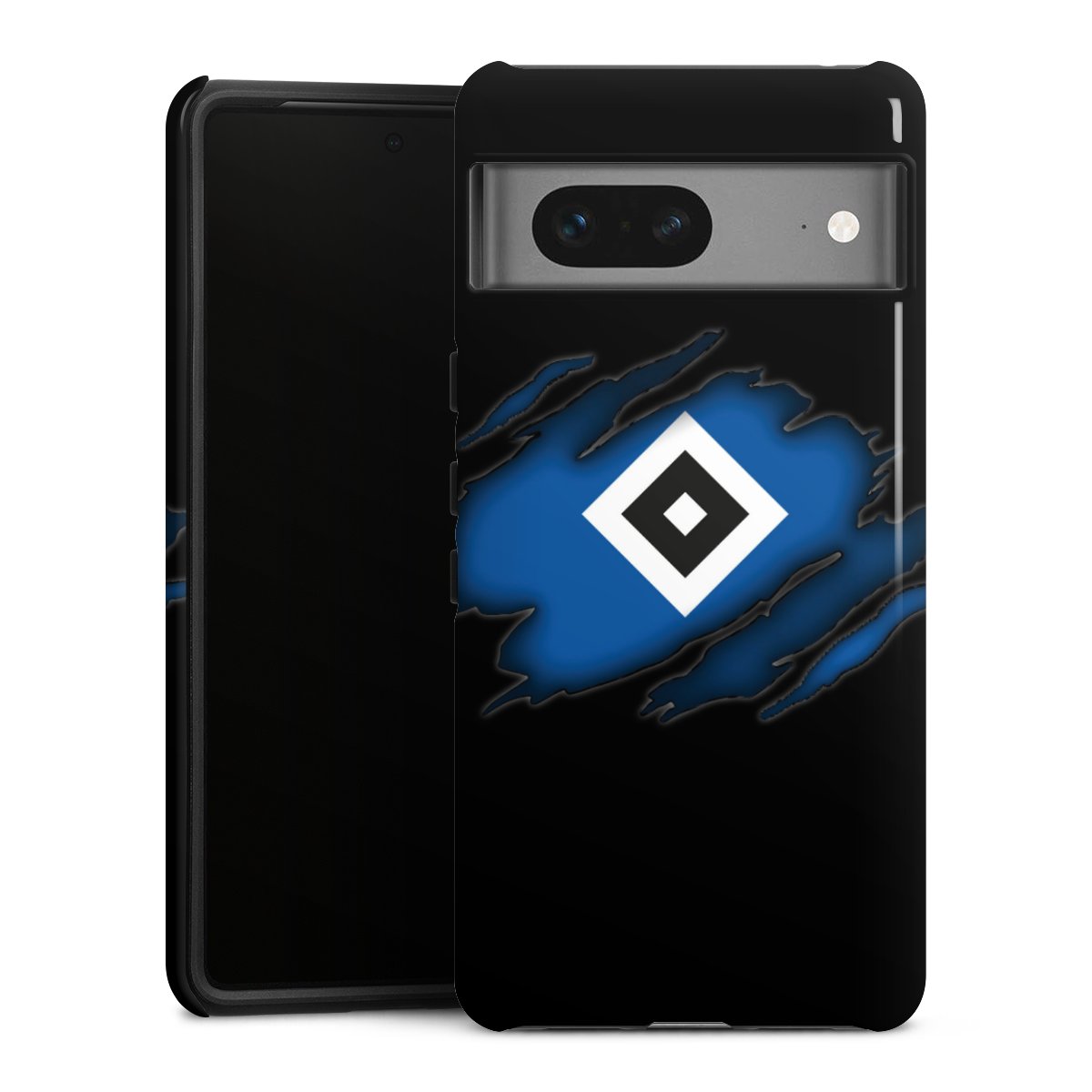 Google Pixel 7 Handy Panzer Handyhülle robuste Outdoor Hülle Schutzhülle glänzend Official Licensed Product Hsv Hamburger Sv Tough Case