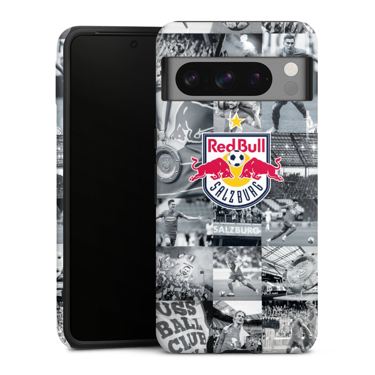 Google Pixel 8 Pro Handy Panzer Handyhülle robuste Outdoor Hülle Schutzhülle glänzend Salzburg Fc Red Bull Salzburg Red Bull Tough Case