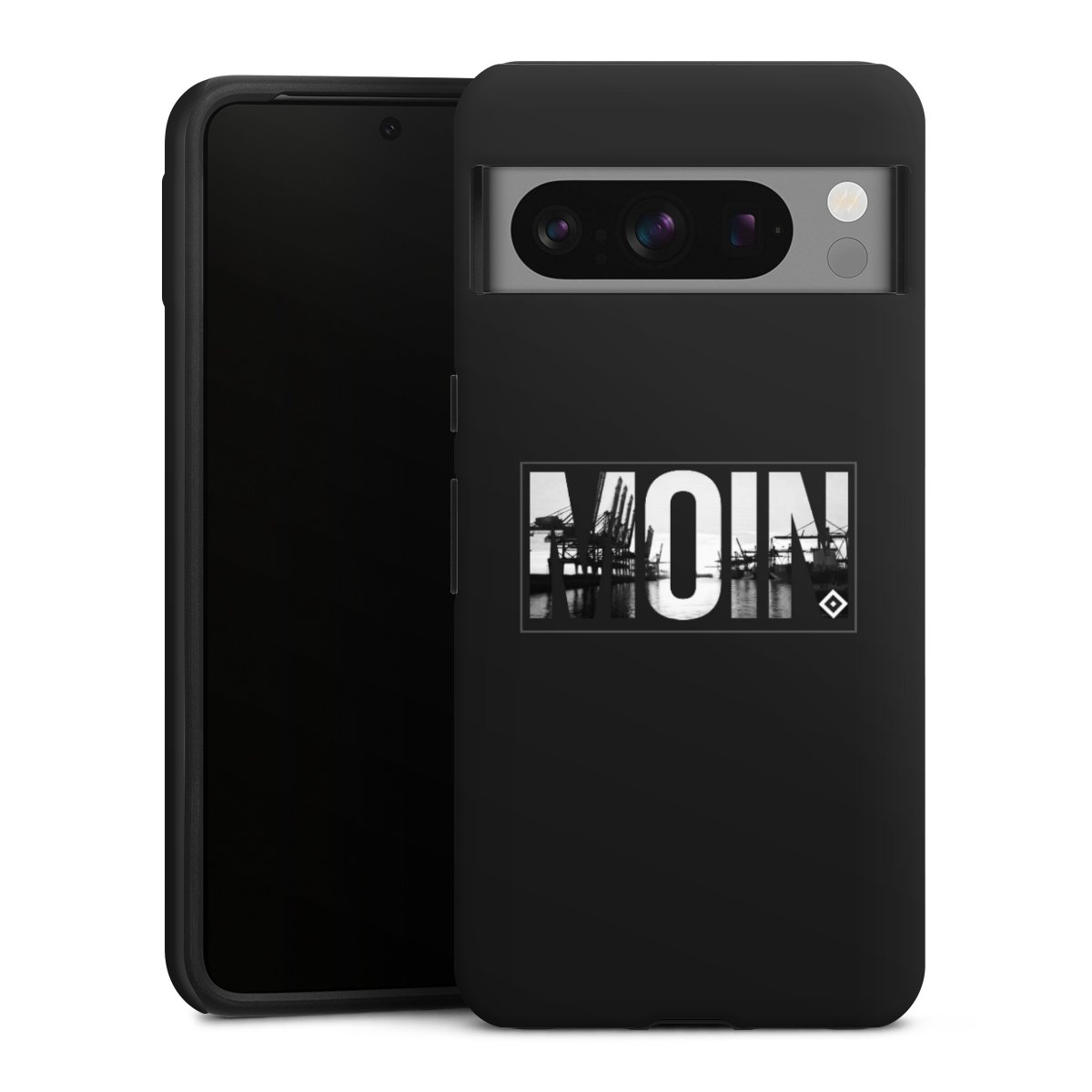 Google Pixel 8 Pro Handy Panzer Handyhülle robuste Outdoor Hülle Schutzhülle matt Hamburger Sv Hsv Official Licensed Product Tough Case