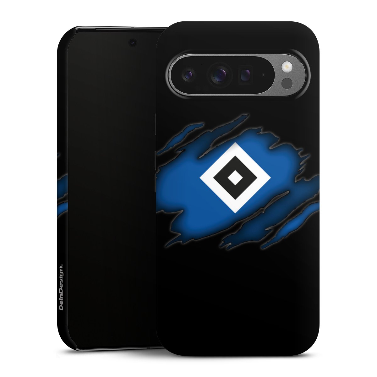 Google Pixel 9 Pro XL Handy Panzer Handyhülle robuste Outdoor Hülle Schutzhülle matt Official Licensed Product Hsv Hamburger Sv Tough Case