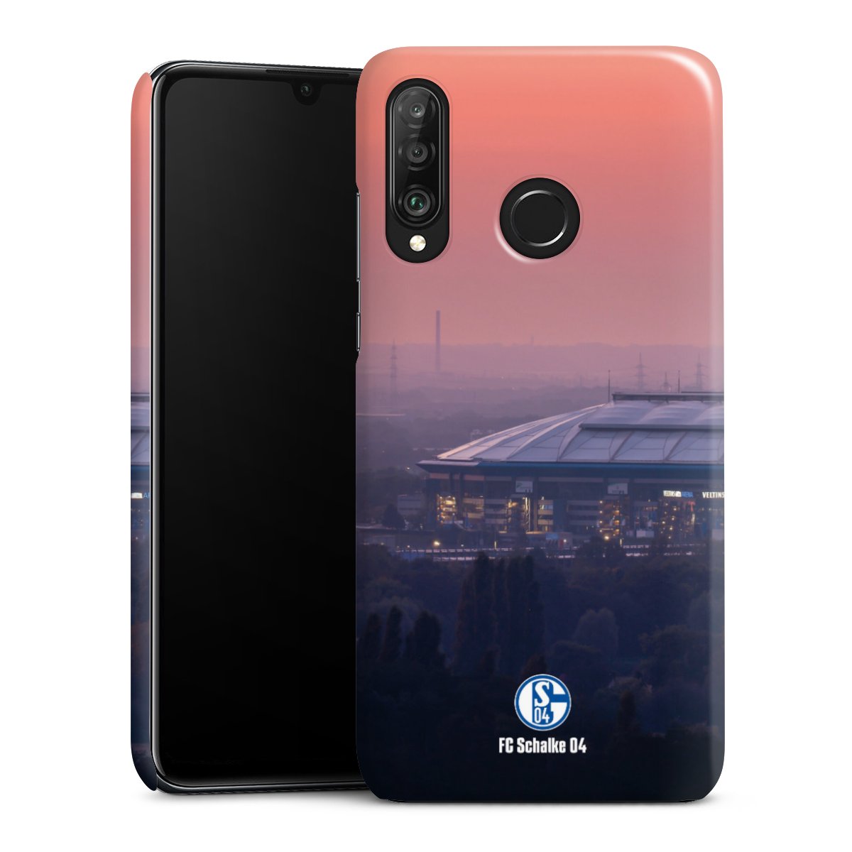 Huawei P30 Lite Handy Premium Case Smartphone Handyhülle Schutzhülle glänzend Stadium Schalke 04 Fc Schalke 04 Premium Case