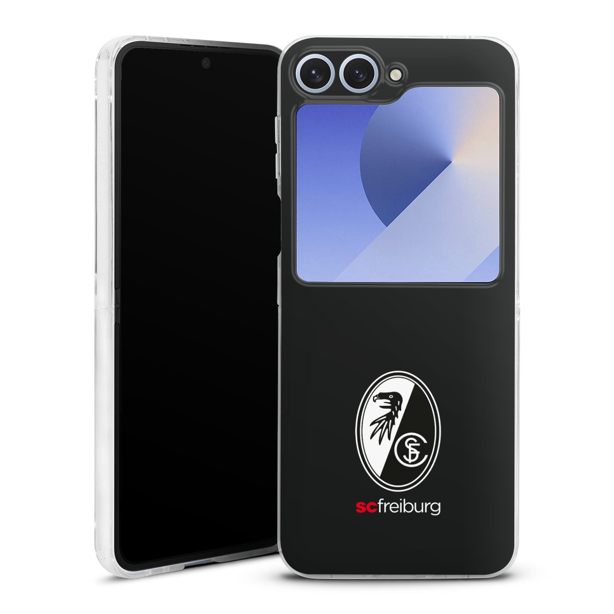 Galaxy Z Flip 6 Handy Hard Case Schutzhülle transparent Smartphone Handy Hülle Sc Freiburg Coat Of Arms Official Licensed Product Hard Case