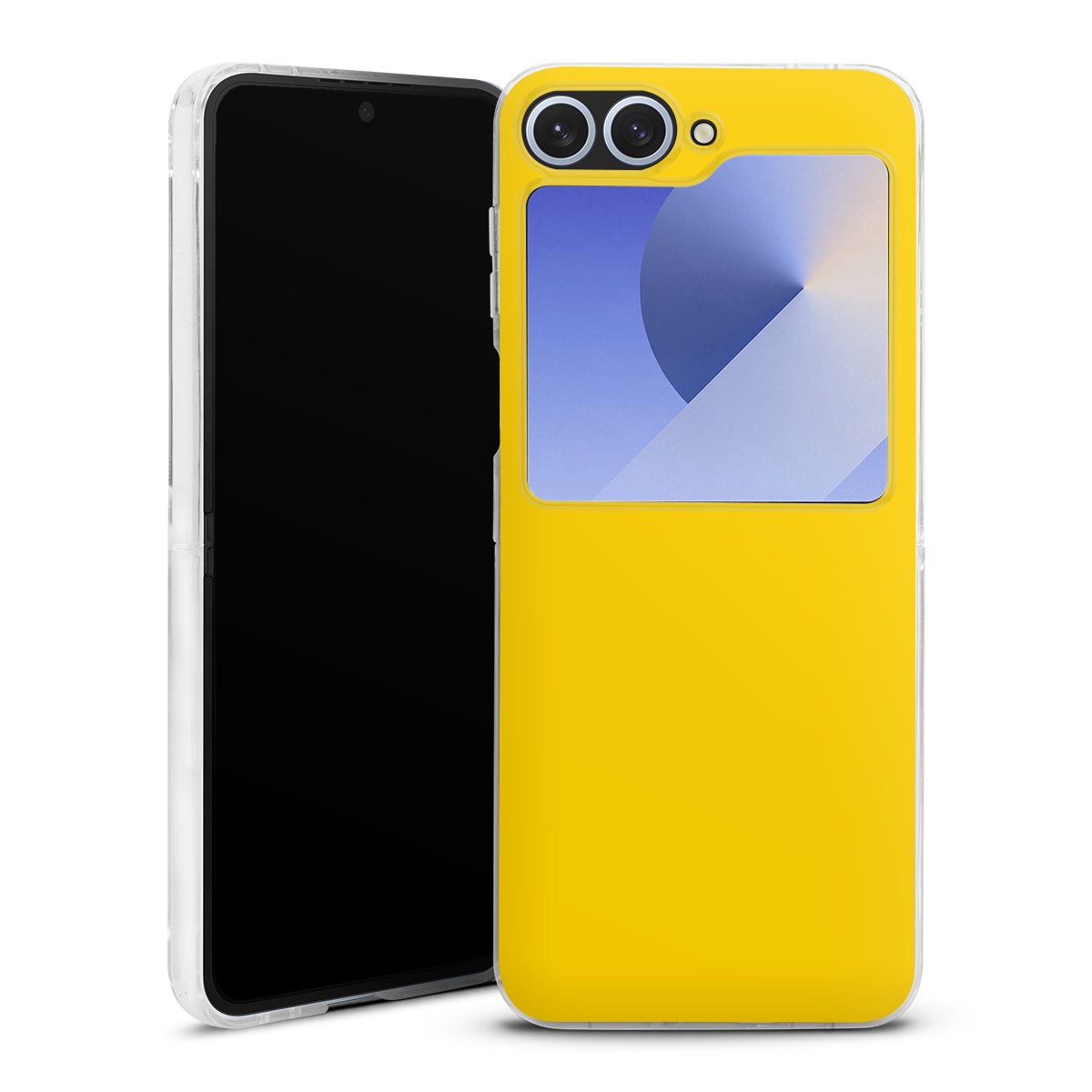 Galaxy Z Flip 6 Handy Hard Case Schutzhülle transparent Smartphone Handy Hülle Yellow Colour Unicoloured Hard Case