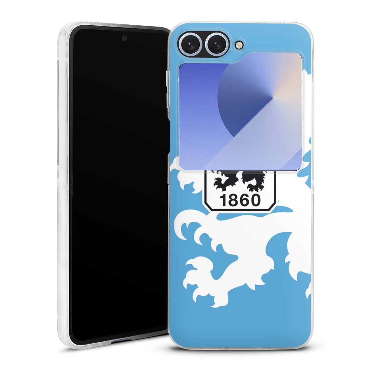 Galaxy Z Flip 6 Handy Hard Case Schutzhülle transparent Smartphone Handy Hülle Tsv 1860 München Coat Of Arms Official Licensed Product Hard Case