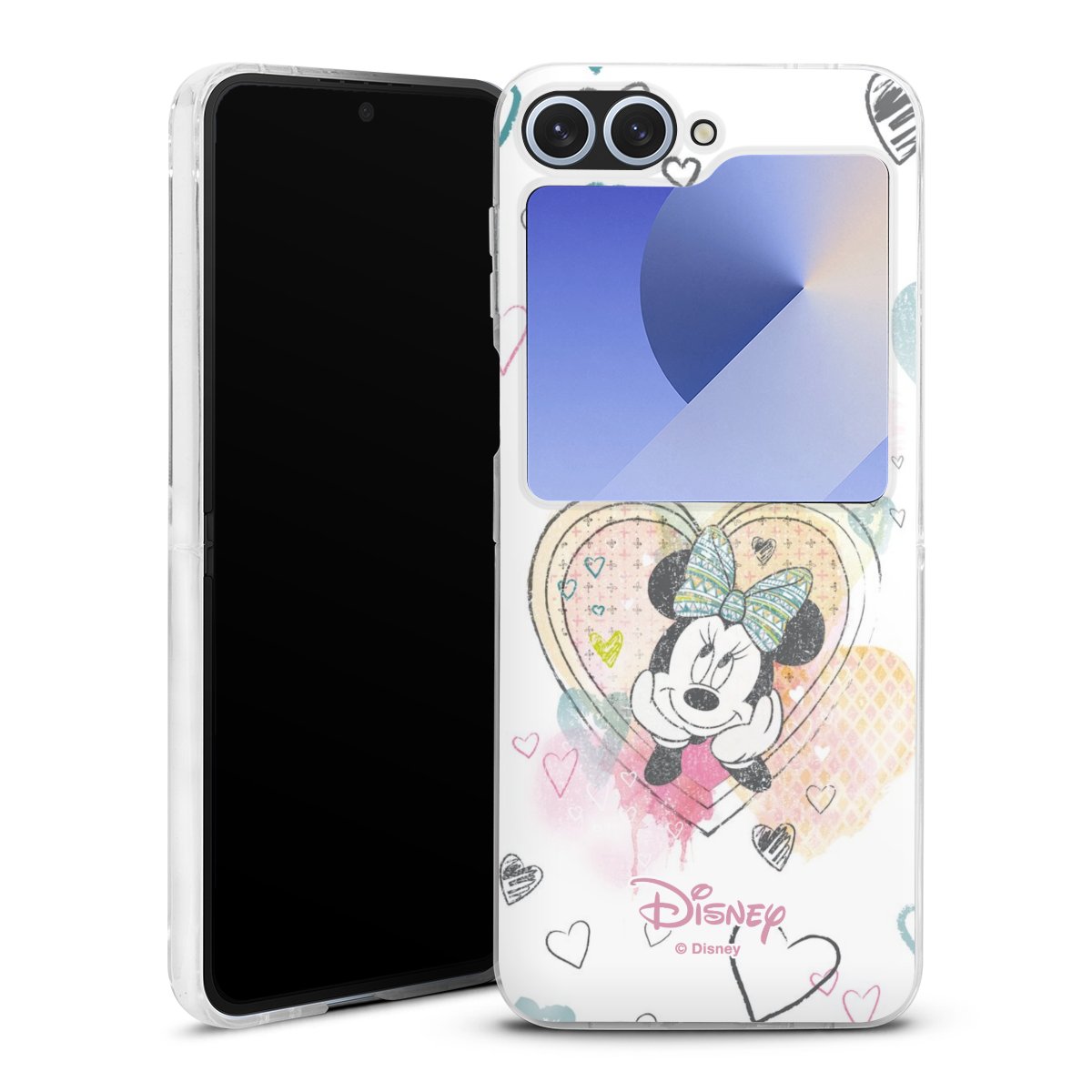 Galaxy Z Flip 6 Handy Hard Case Schutzhülle transparent Smartphone Handy Hülle Disney Official Licensed Product Minnie Mouse Hard Case