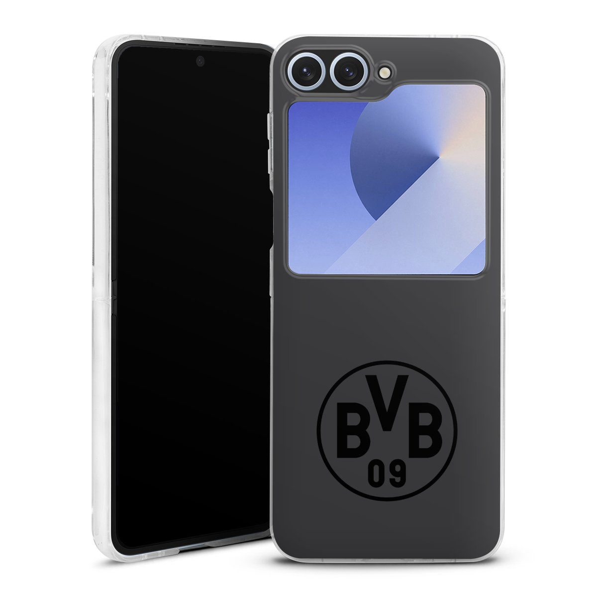 Galaxy Z Flip 6 Handy Hard Case Schutzhülle transparent Smartphone Handy Hülle Logo Bvb Borussia Dortmund Hard Case