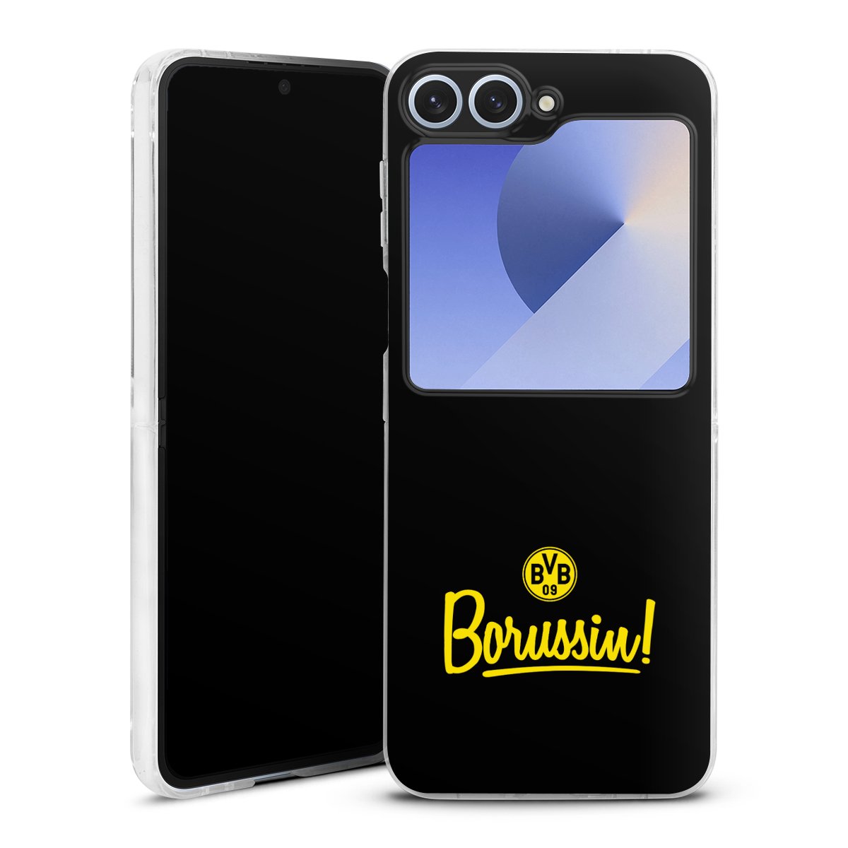 Galaxy Z Flip 6 Handy Hard Case Schutzhülle transparent Smartphone Handy Hülle Bvb Soccer Borussia Dortmund Hard Case