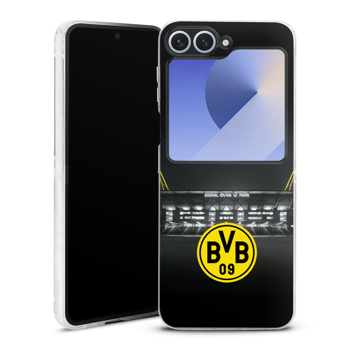 Galaxy Z Flip 6 Handy Hard Case Schutzhülle transparent Smartphone Handy Hülle Borussia Dortmund Bvb Stadium Hard Case
