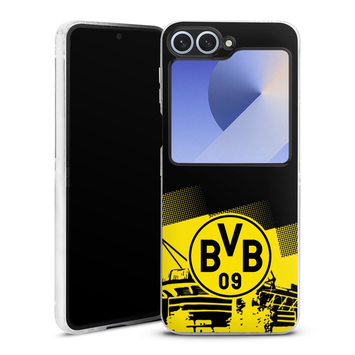 Galaxy Z Flip 6 Handy Hard Case Schutzhülle transparent Smartphone Handy Hülle Bvb Stadium Borussia Dortmund Hard Case