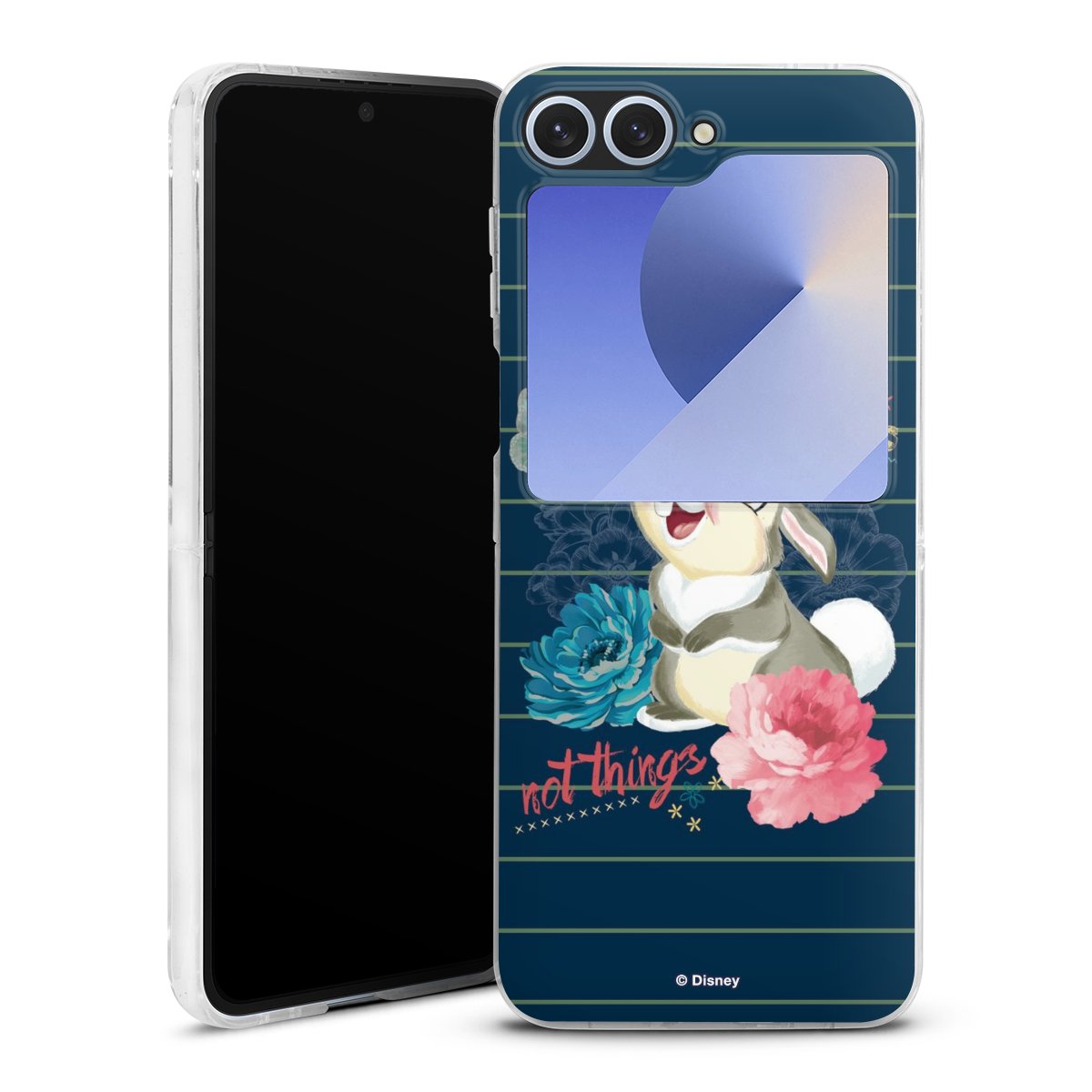 Galaxy Z Flip 6 Handy Hard Case Schutzhülle transparent Smartphone Handy Hülle Bambi Thumper Disney Hard Case