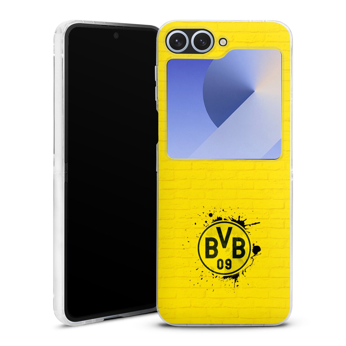Galaxy Z Flip 6 Handy Hard Case Schutzhülle transparent Smartphone Handy Hülle Bvb Borussia Dortmund Official Licensed Product Hard Case